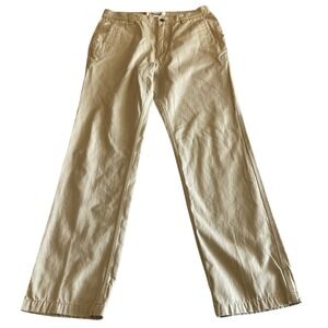 Mountain Khakis Pants Men 34x34 (Fit 32x32) Jackson Hole Slim Fit Tan Cotton